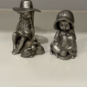 Vintage limited edition Holly Hobby Pewter Figurines